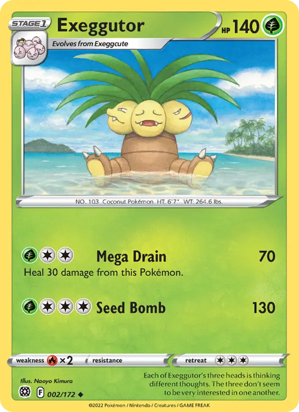 Exeggutor — Brilliant Stars card #002