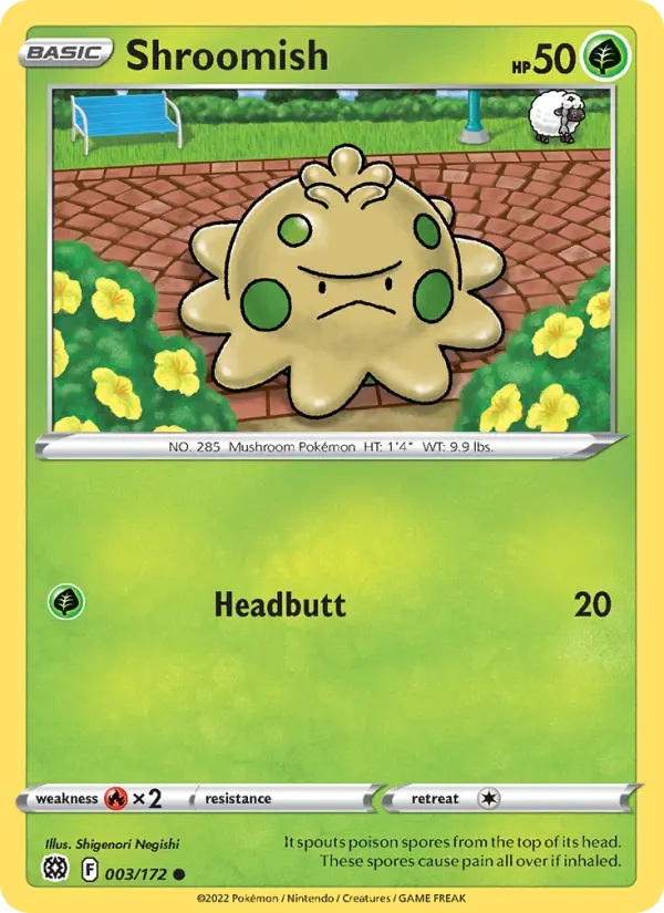 Shroomish — Brilliant Stars card #003