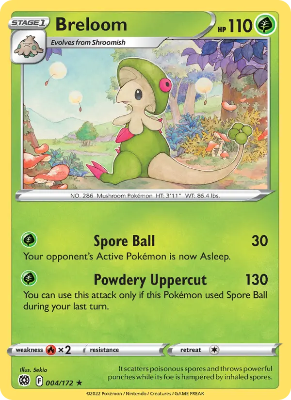 Breloom — Brilliant Stars card #004