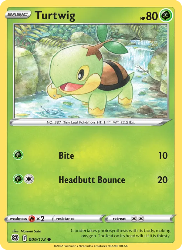 Turtwig — Brilliant Stars card #006