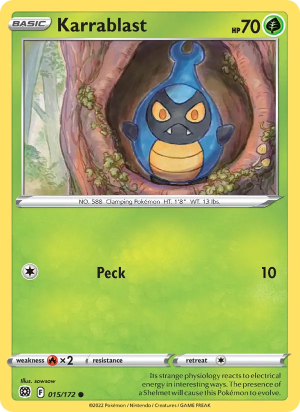 Karrablast — Brilliant Stars card #015