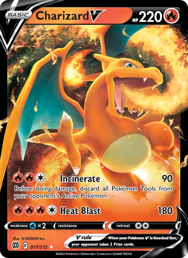 Charizard V — Brilliant Stars card #017