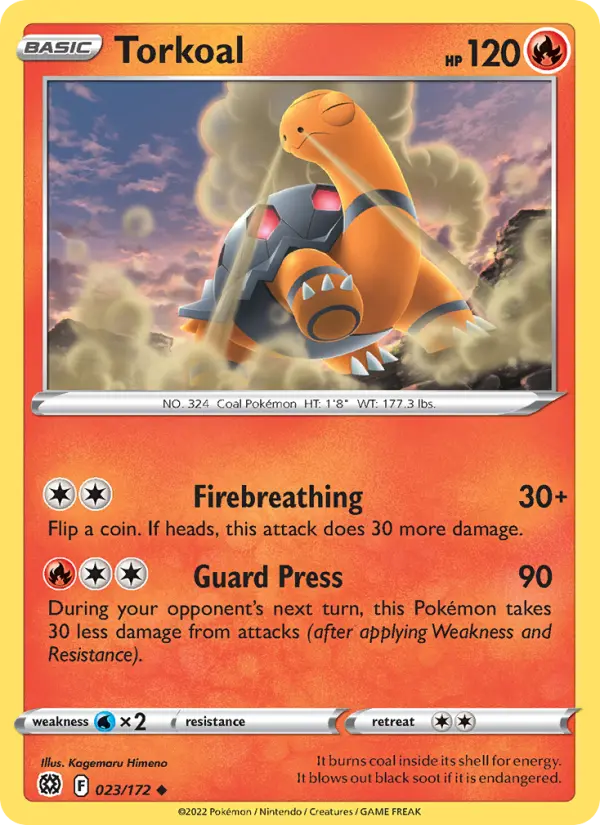 Torkoal — Brilliant Stars card #023