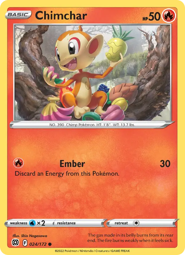 Chimchar — Brilliant Stars card #024