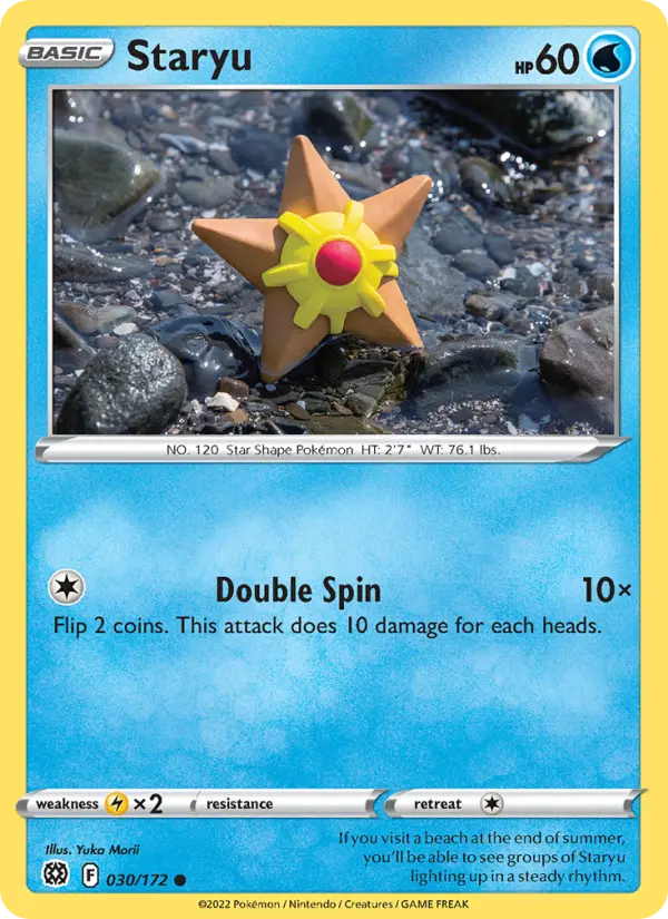 Staryu — Brilliant Stars card #030
