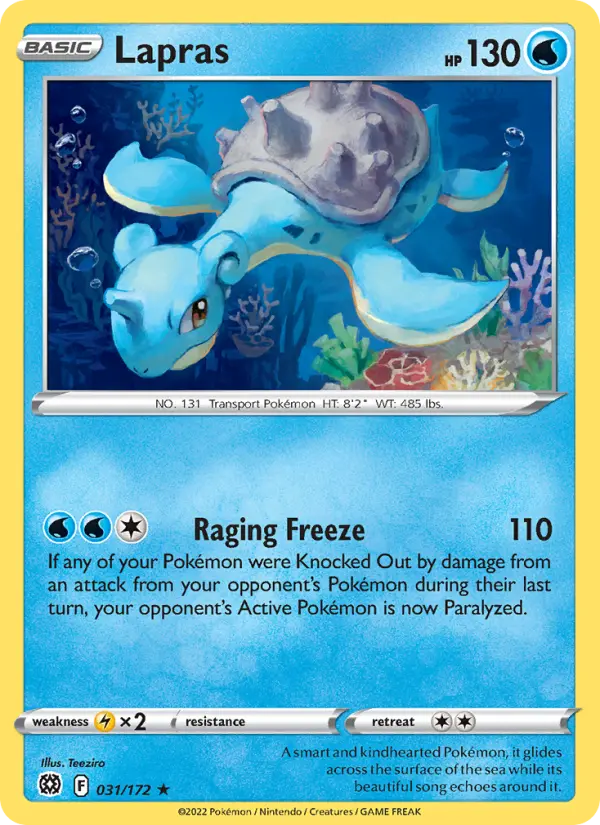 Lapras — Brilliant Stars card #031