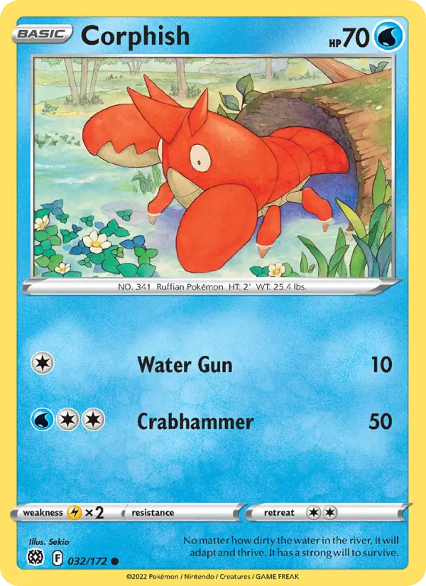 Corphish — Brilliant Stars card #032