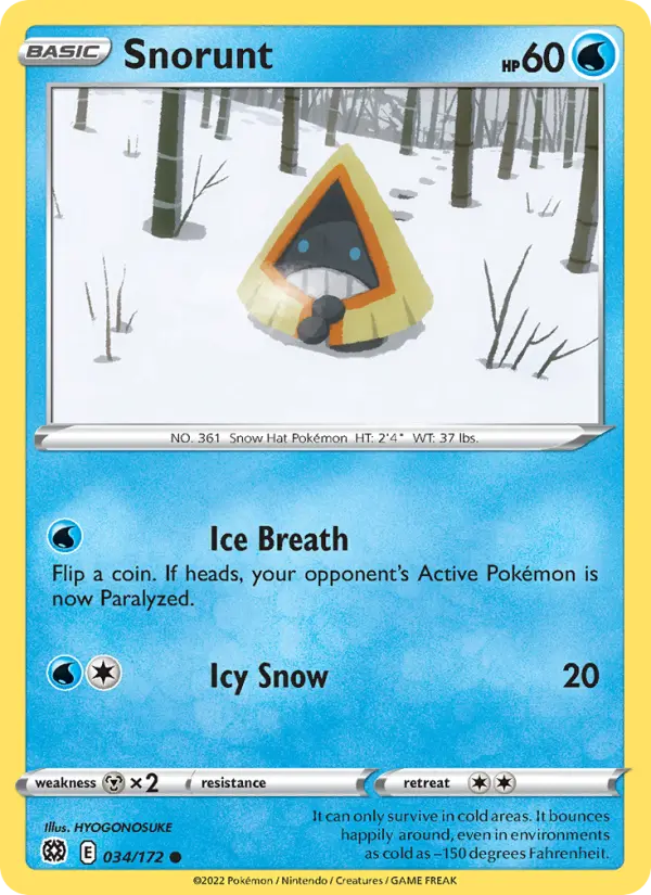 Snorunt — Brilliant Stars card #034