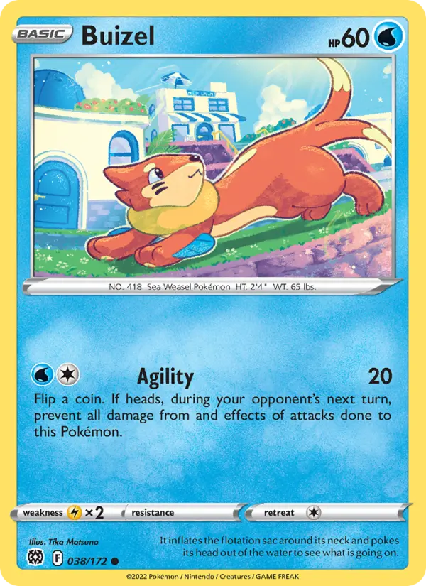 Buizel — Brilliant Stars card #038