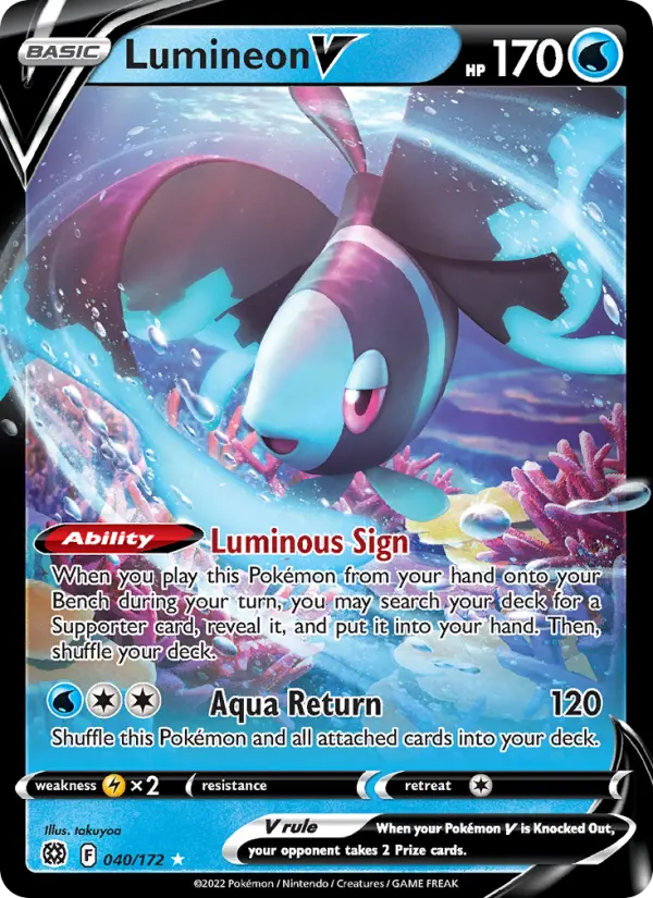 Lumineon V — Brilliant Stars card #040