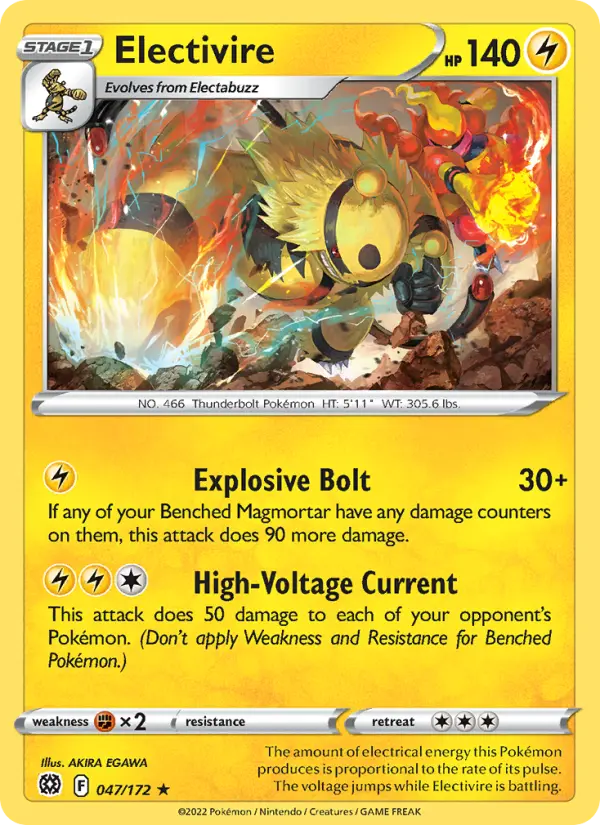 Electivire — Brilliant Stars card #047