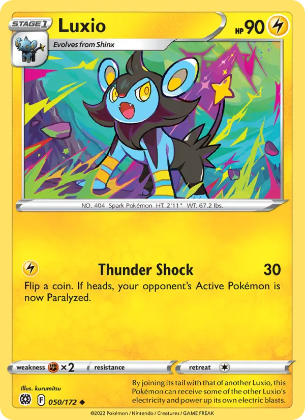 Luxio — Brilliant Stars card #050