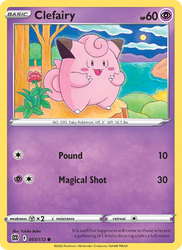 Clefairy — Brilliant Stars card #053