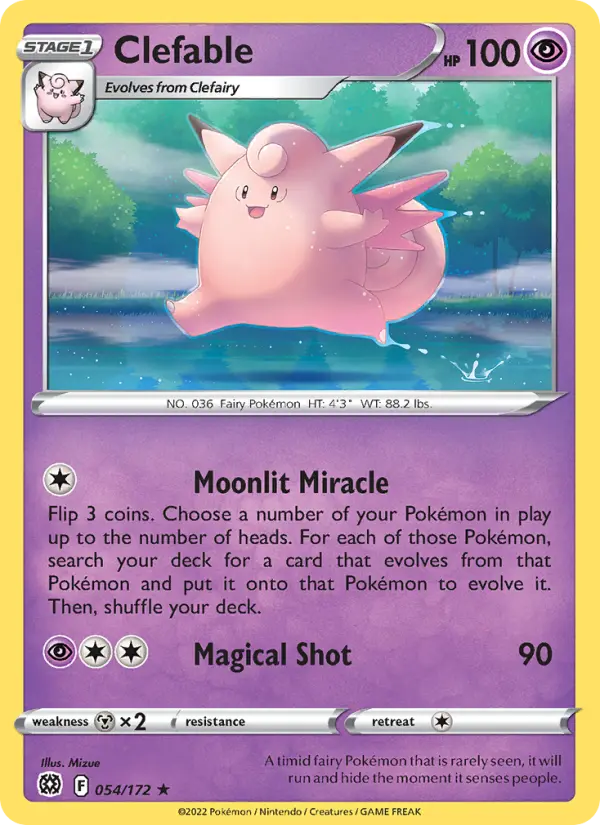 Clefable — Brilliant Stars card #054