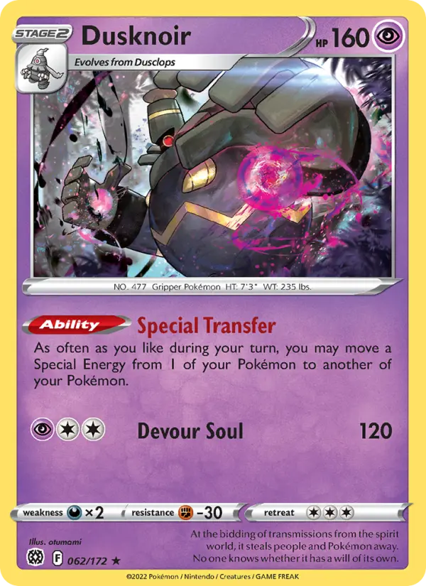 Dusknoir — Brilliant Stars card #062