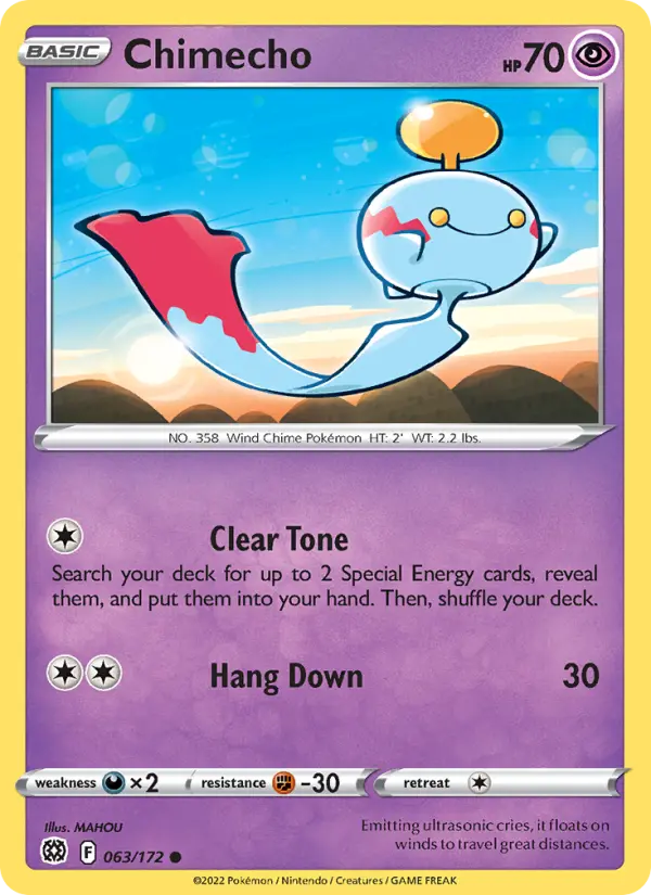 Chimecho — Brilliant Stars card #063