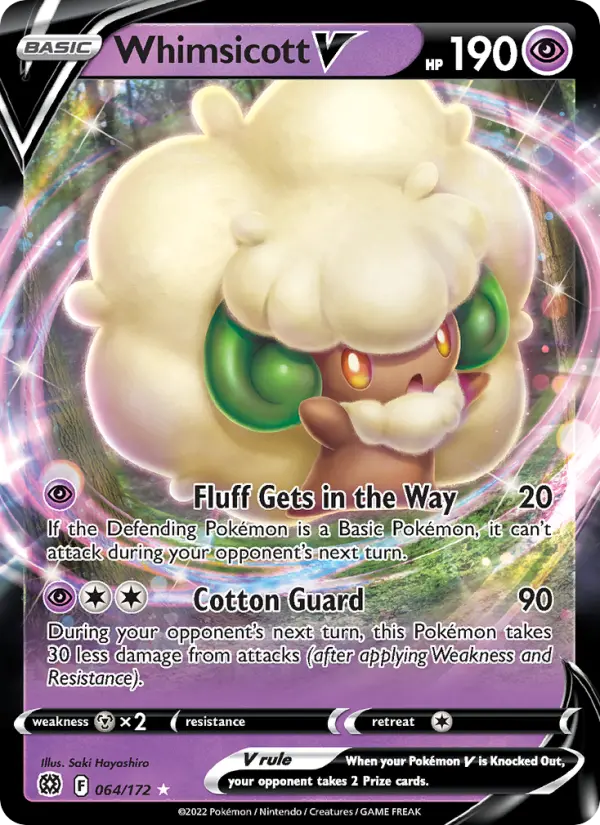 Whimsicott V — Brilliant Stars card #064
