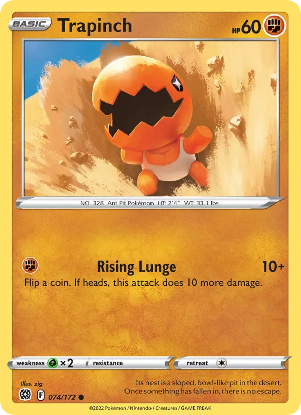 Trapinch — Brilliant Stars card #074