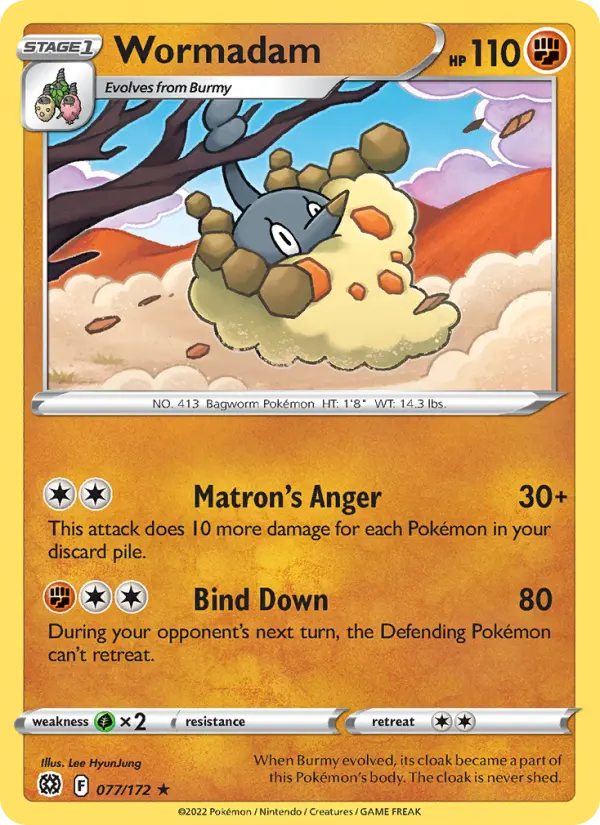 Wormadam — Brilliant Stars card #077