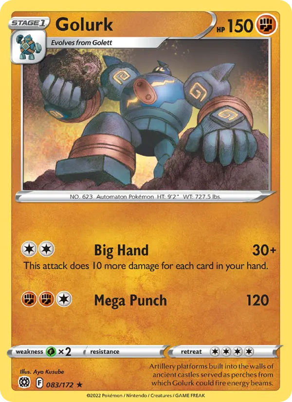 Golurk — Brilliant Stars card #083