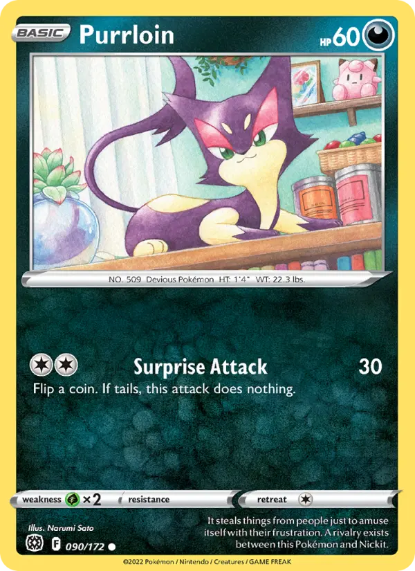 Purrloin — Brilliant Stars card #090