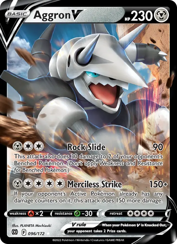 Aggron V — Brilliant Stars card #096