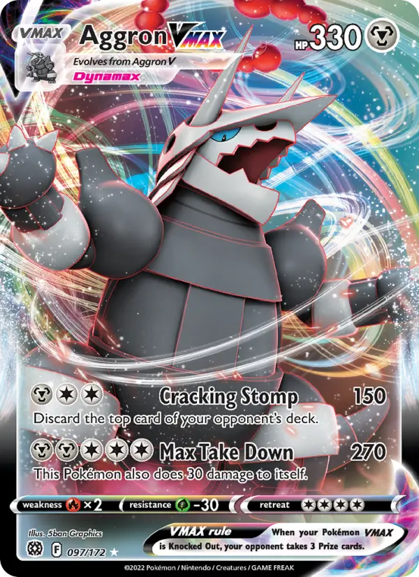 Aggron VMAX — Brilliant Stars card #097