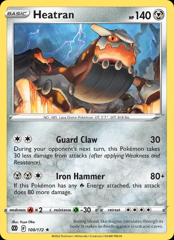 Heatran — Brilliant Stars card #100
