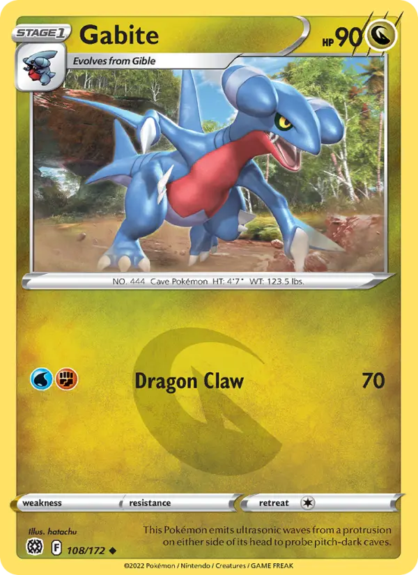 Gabite — Brilliant Stars card #108