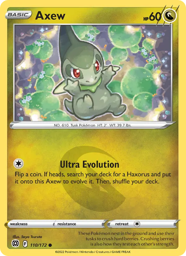 Axew — Brilliant Stars card #110