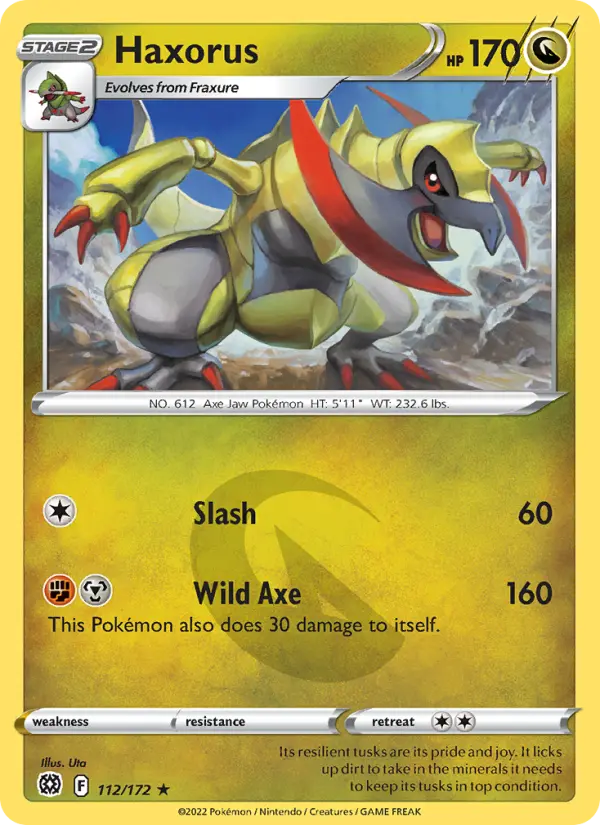 Haxorus — Brilliant Stars card #112