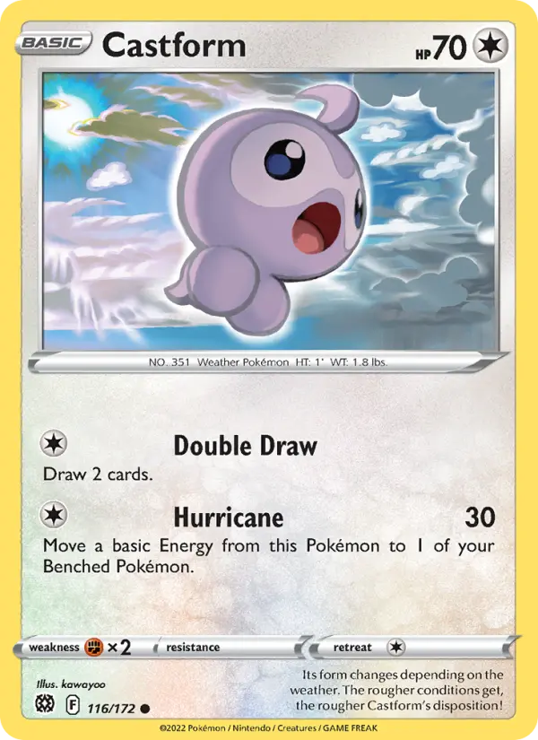 Castform — Brilliant Stars card #116