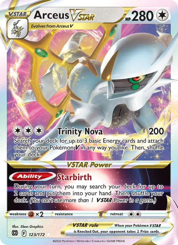 Arceus VSTAR — Brilliant Stars card #123