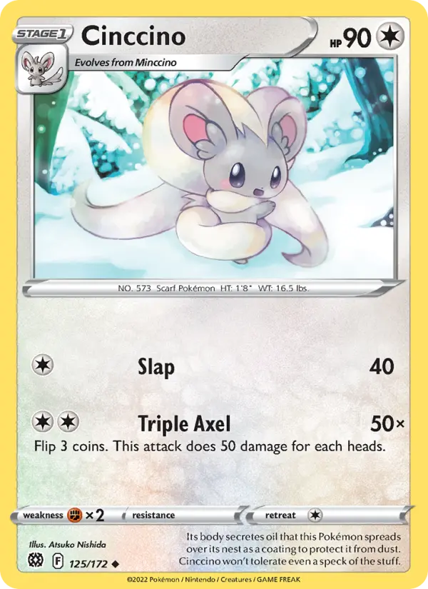 Cinccino — Brilliant Stars card #125