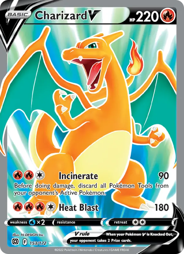 Charizard V — Brilliant Stars card #153