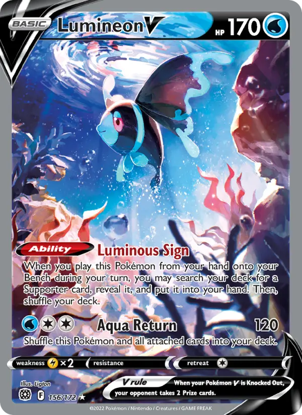 Lumineon V — Brilliant Stars card #156