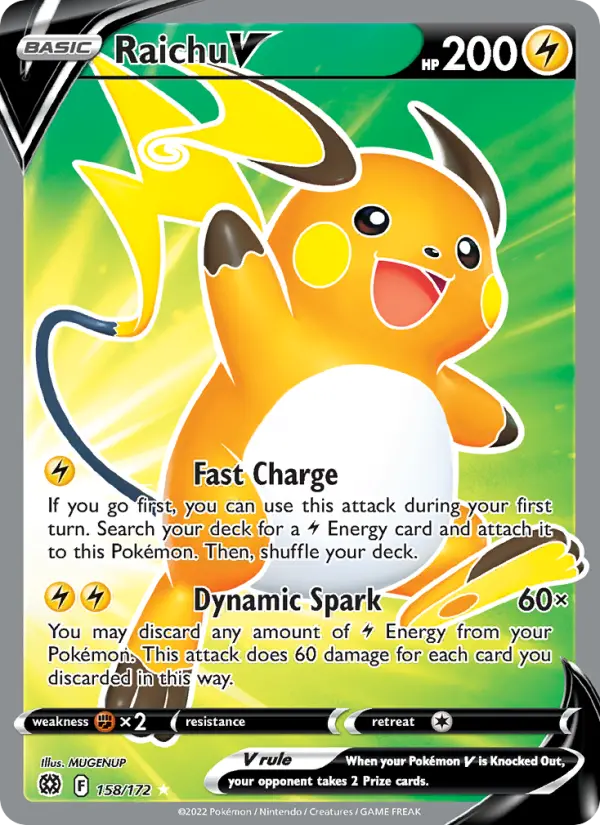 Raichu V — Brilliant Stars card #158