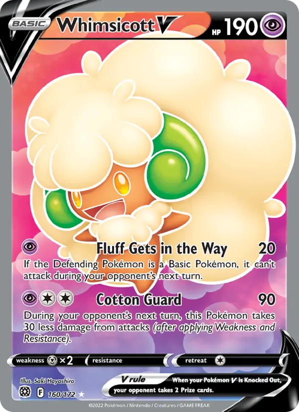 Whimsicott V — Brilliant Stars card #160
