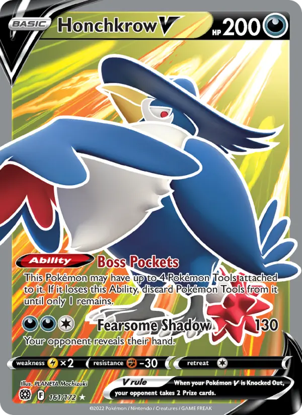 Honchkrow V — Brilliant Stars card #161