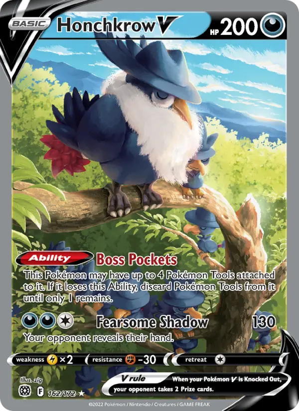 Honchkrow V — Brilliant Stars card #162