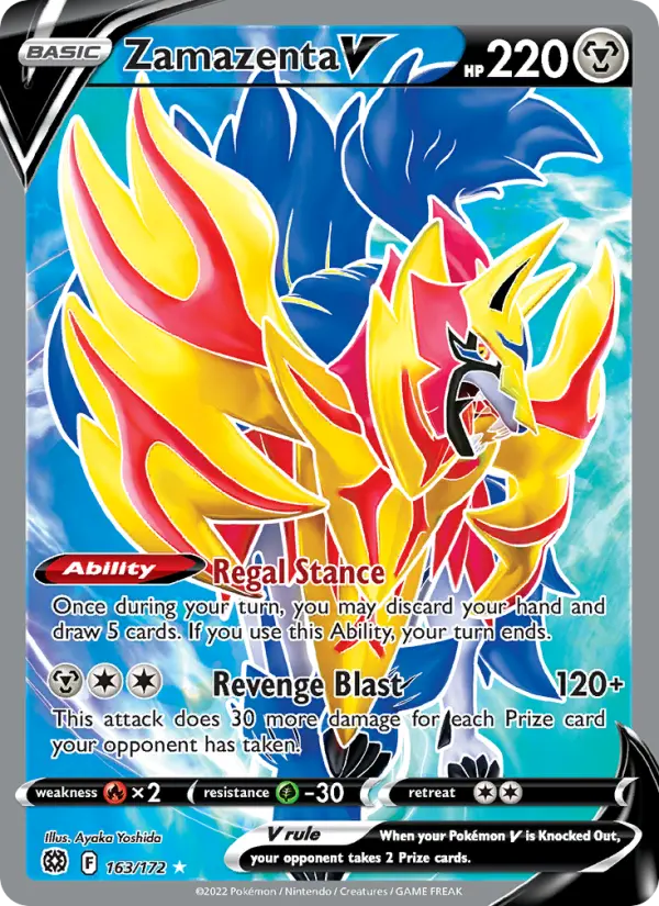 Zamazenta V — Brilliant Stars card #163