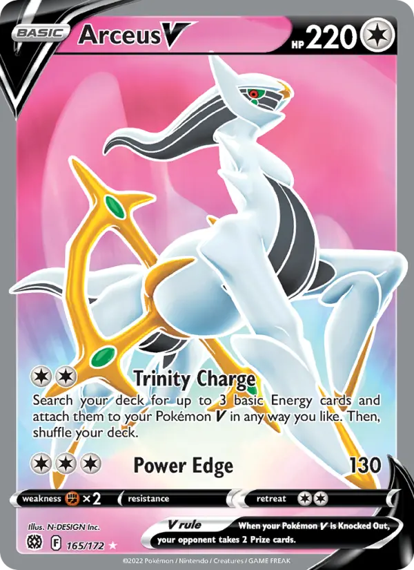 Arceus V — Brilliant Stars card #165