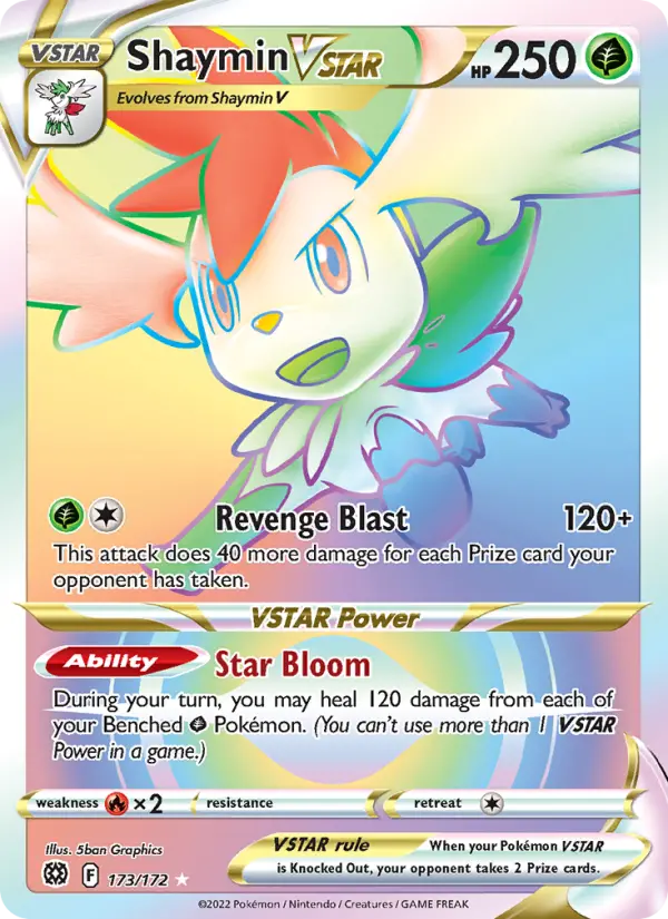 Shaymin VSTAR — Brilliant Stars card #173