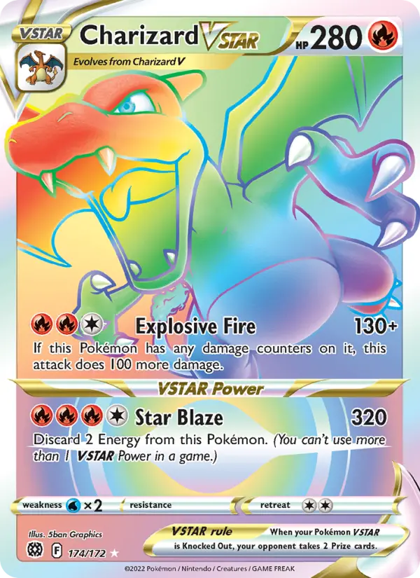 Charizard VSTAR — Brilliant Stars card #174