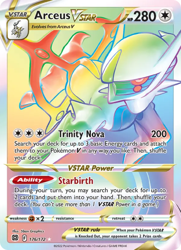 Arceus VSTAR — Brilliant Stars card #176