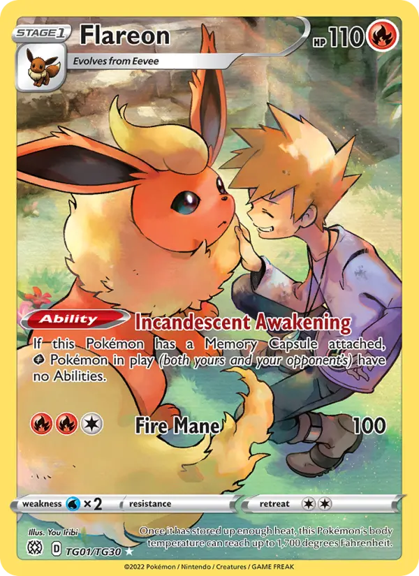 Flareon — Brilliant Stars card #TG01