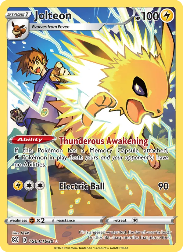Jolteon — Brilliant Stars card #TG04