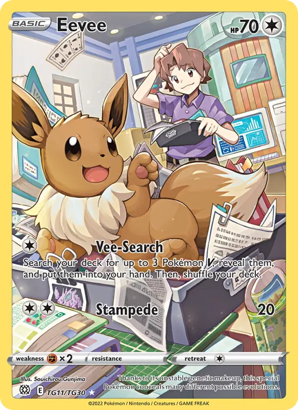 Eevee — Brilliant Stars card #TG11