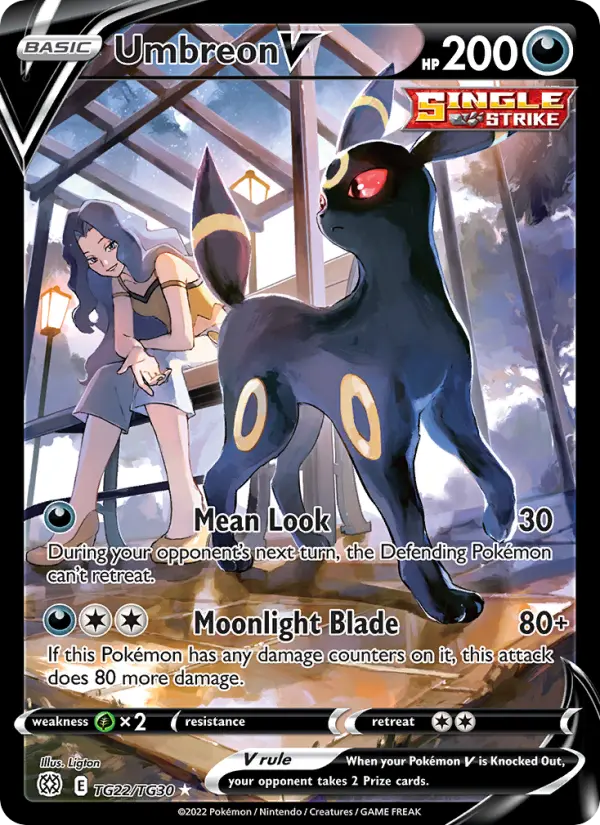 Umbreon V — Brilliant Stars card #TG22