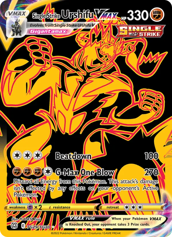 Single Strike Urshifu VMAX — Brilliant Stars card #TG29